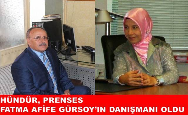 Hündür Prenses Fatma Afife Gürsoy'un Danışmanı Oldu