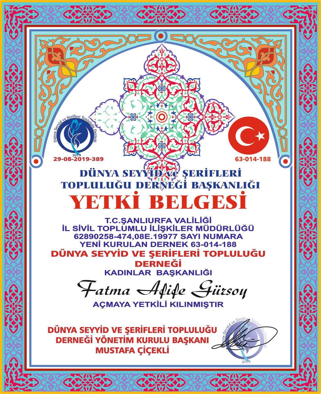 YETKİ BELGESİ